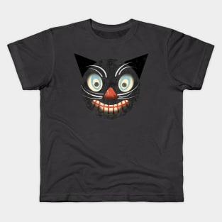 Vintage German Halloween Cat Kids T-Shirt